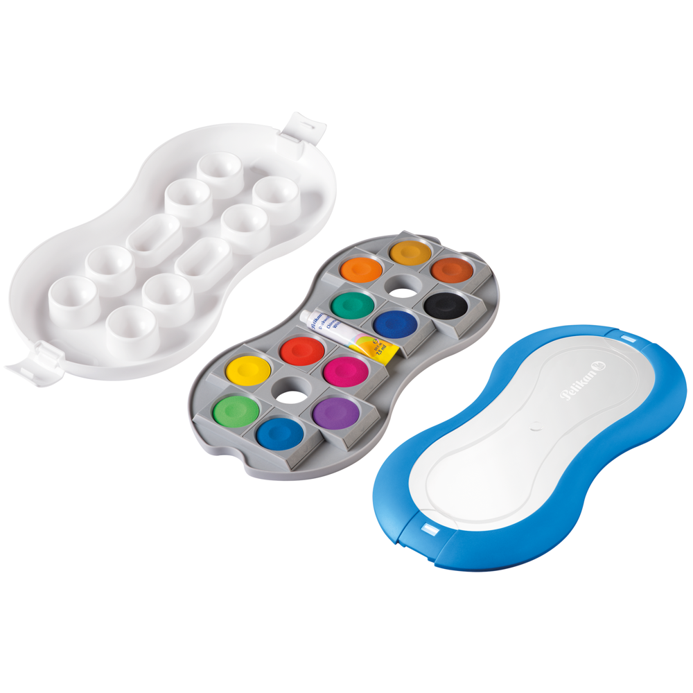 Tinta Aquarela Profissional Pelikan 12 Cores